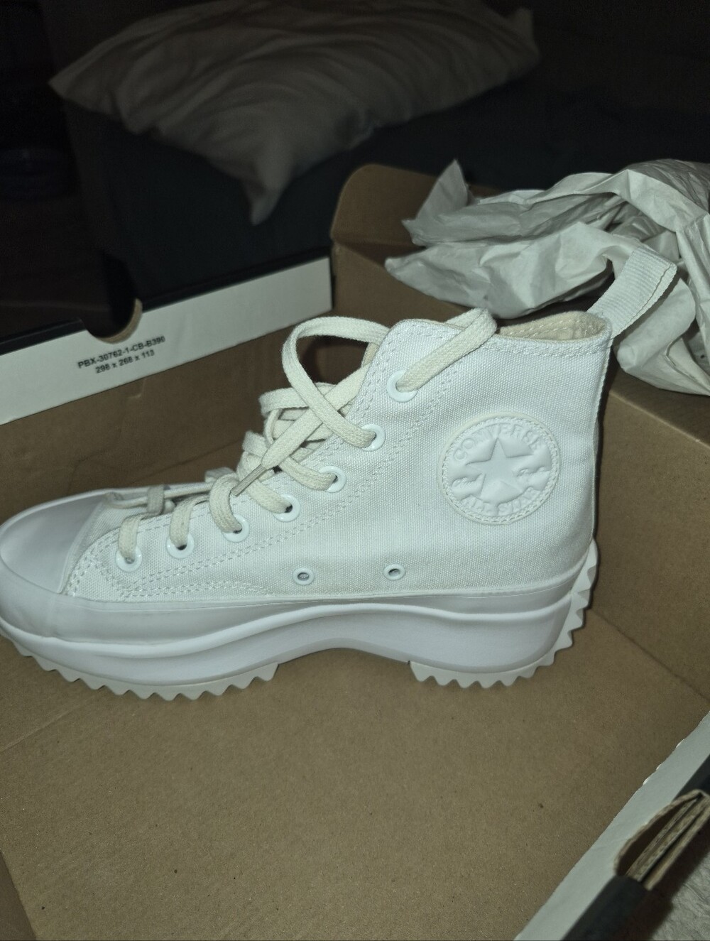Converse White High-Top Platform Sneaker